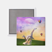 Aimant Ballons d'observation de girafe (Recto/Verso)