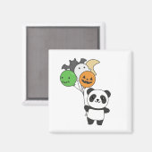 Aimant Ballons Panda Halloween pour enfants Pandas mignon (Recto/Verso)