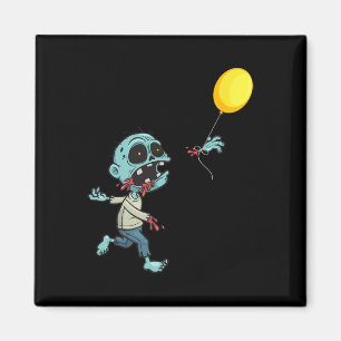 Aimant Balloon d'anniversaire Zombie - Drôle mignon Zombi
