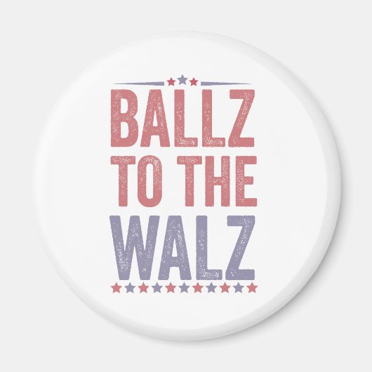 Aimant Ballz aux élections Walz Harris Walz 2024 (Devant)
