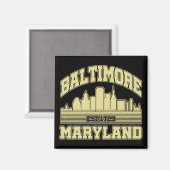 Aimant Baltimore, Maryland (Recto/Verso)