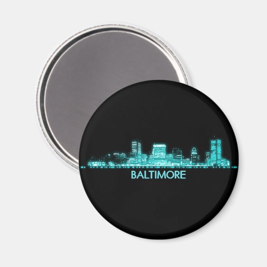 Aimant Baltimore Skyline (Recto/Verso)