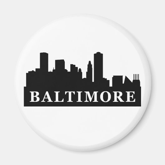 Aimant Baltimore Skyline (Devant)