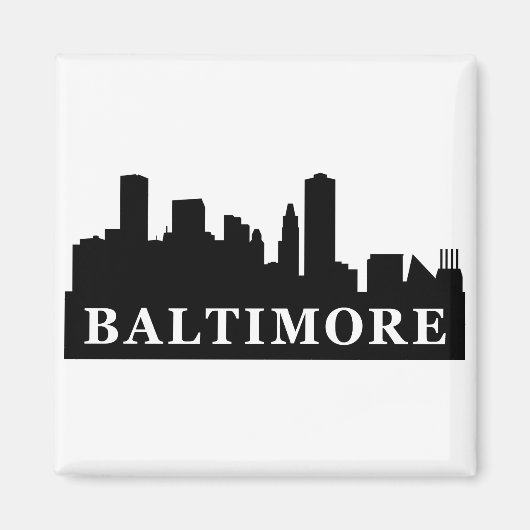 Aimant Baltimore Skyline (Devant)
