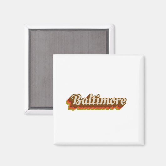 Aimant Baltimore vintage (Recto/Verso)