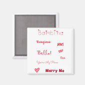 Aimant Bambina Love Citations Set Pack (Recto/Verso)
