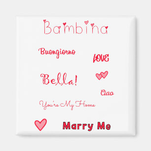 Aimant Bambina Love Citations Set Pack