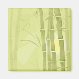 Aimant Bamboo vert