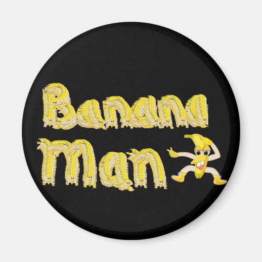 Aimant Banana Man button (Devant)
