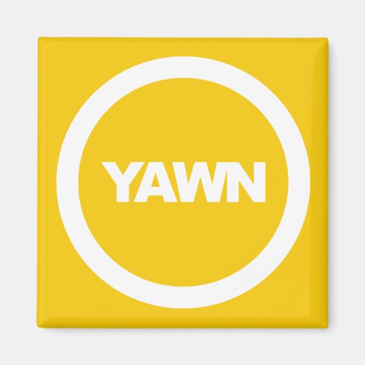 Aimant Banana Yawn Brand Dorm Frigo (Devant)