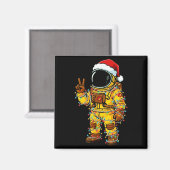 Aimant Bananaut Space Explorer - Christmas Astronaut Ligh (Recto/Verso)