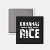 Aimant Bananes et riz  (Recto/Verso)