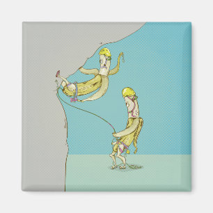 Aimant Bananes rock escalade drôle fruits