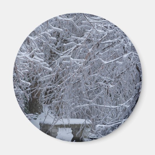 Aimant Banc dans la neige (Devant)