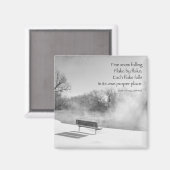 Aimant Banc de neige en silence (Recto/Verso)