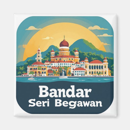 Aimant 🧲 Bandar Seri Begawan Souvenir 🌏 (Devant)