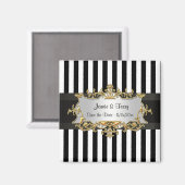 Aimant Bande blanche noire, ruban noir Enregistrer la dat (Recto/Verso)