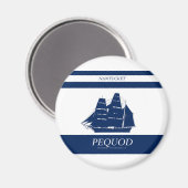 Aimant bande bleue pequod (Recto/Verso)