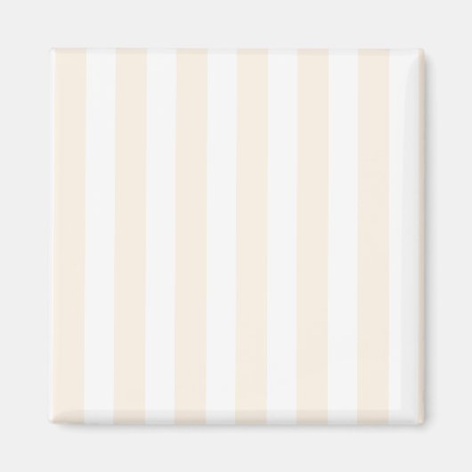 Aimant Bande de bonbons beige et blanche (Devant)