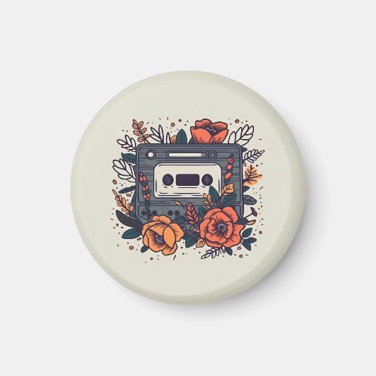 Aimant Bande de cassette florale (Devant)