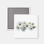 Aimant Bande de marguerites blanches (Recto/Verso)