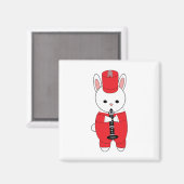 Aimant Bande de Marquage Rabbit Clarinet Rouge Blanc (Recto/Verso)