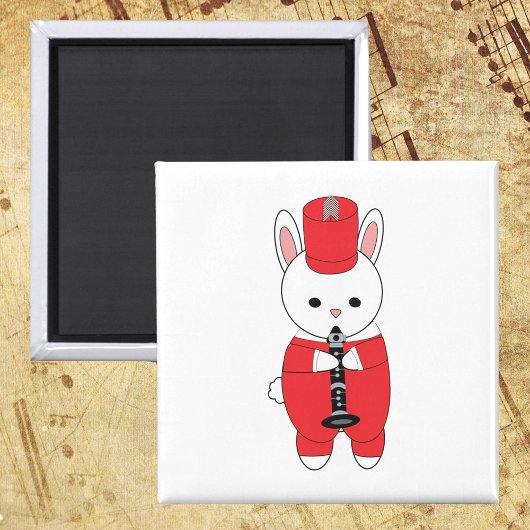 Aimant Bande de Marquage Rabbit Clarinet Rouge Blanc