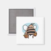 Aimant Bande dessinée d'abeille (Recto/Verso)