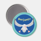 Aimant Bande dessinée de l'oiseau mûre albatros (Recto/Verso)
