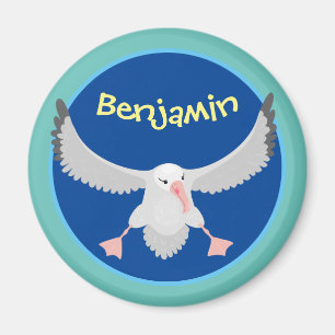 Aimant Bande dessinée de l'oiseau mûre albatros