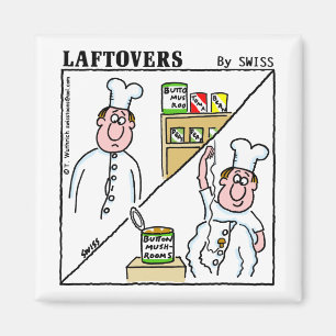 Aimant Bande dessinée drôle mignonne de Laftovers de ch