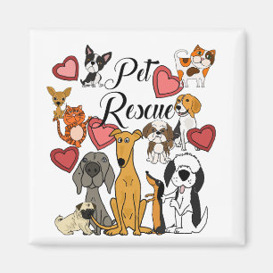 Aimant Bande dessinée mignonne d'amour de délivrance
