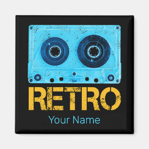 Aimant Bande Retro Rechercher Cassette Vintage Fête des a