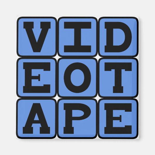 Aimant Bande vidéo, cassette VHS (Devant)