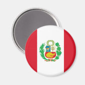 Aimant Bandera del Perú - Drapeau du Pérou (Recto/Verso)