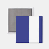 Aimant Bandes bleues et blanches de la marine (Recto/Verso)