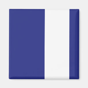 Aimant Bandes bleues et blanches de la marine