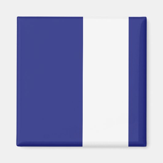 Aimant Bandes bleues et blanches de la marine (Devant)