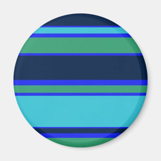 Aimant Bandes bleues et vertes (Devant)