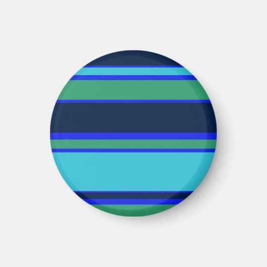 Aimant Bandes bleues et vertes (Devant)