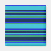 Aimant Bandes bleues et vertes (Devant)