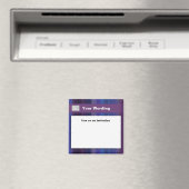 Aimant Bandes bleues violettes tendance - personnalisable (In Situ (Lave-vaisselle))