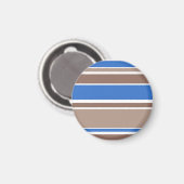 Aimant Bandes Brown et bleues (Recto/Verso)
