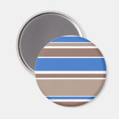 Aimant Bandes Brown et bleues (Recto/Verso)