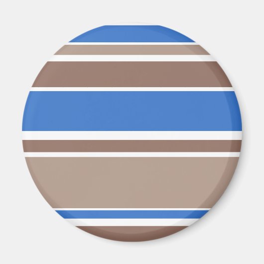 Aimant Bandes Brown et bleues (Devant)