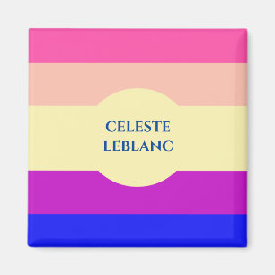 Aimant Bandes Colorées Brillantes - Joie Ensoleillée - Ai