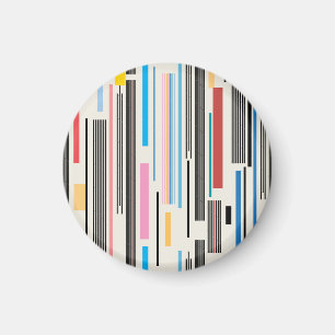 Aimant Bandes colorées : Mélange Motif graphique