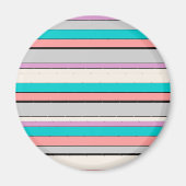 Aimant Bandes d'aqua gris (Devant)