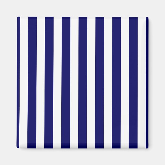 Aimant Bandes de bonbons bleu et blanc marine (Devant)