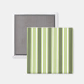 Aimant Bandes de bonbons d'olive et blanc (Recto/Verso)